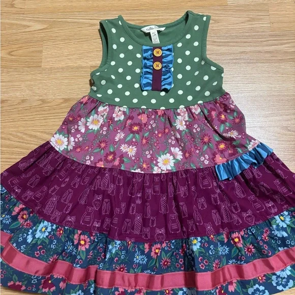 Matilda Jane dress with matching leggings size 4 in EUC